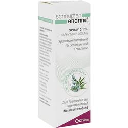 Das Bild zeigt eine Packung Schnupfenmittel Nasenspray.